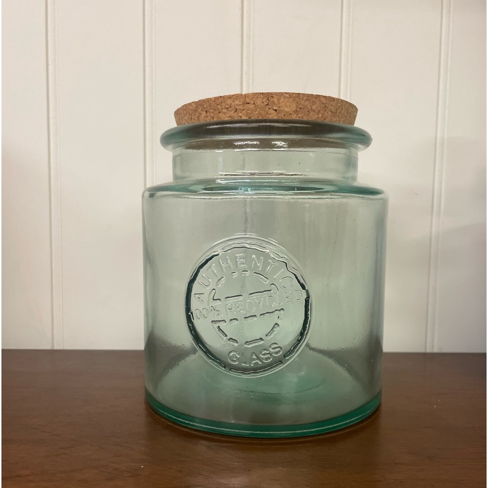 Lrg Vidrios San Miguel Authentic 100% Recycled Glass Food Jar with lid